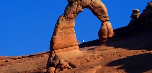 Delicate Arch - a monolithic arch in Arches National Park in Utah