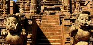 Main entrance to the Sun Temple at Konarak -Orissa
