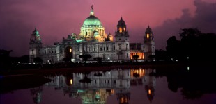 Victoria Memorial by floodlight - Calcutta